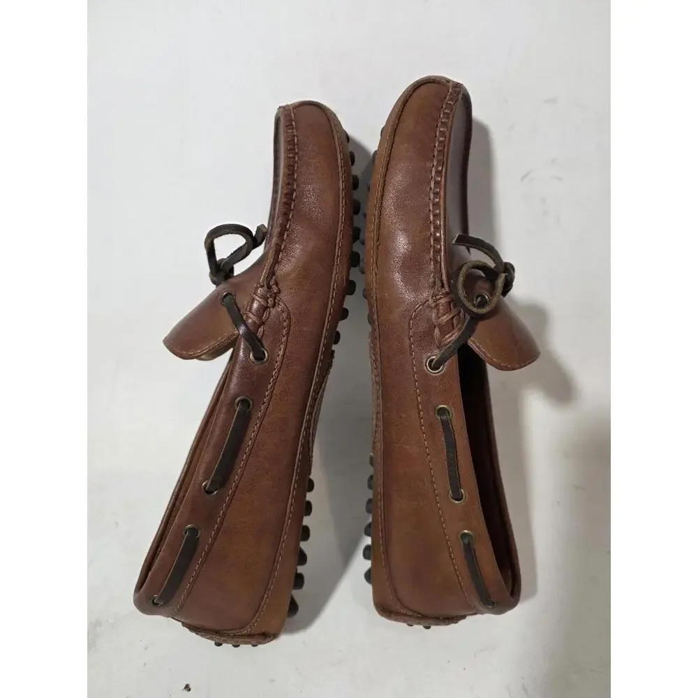 cole haan moccasins driving loafers shoes brown moc toe sz 8 M